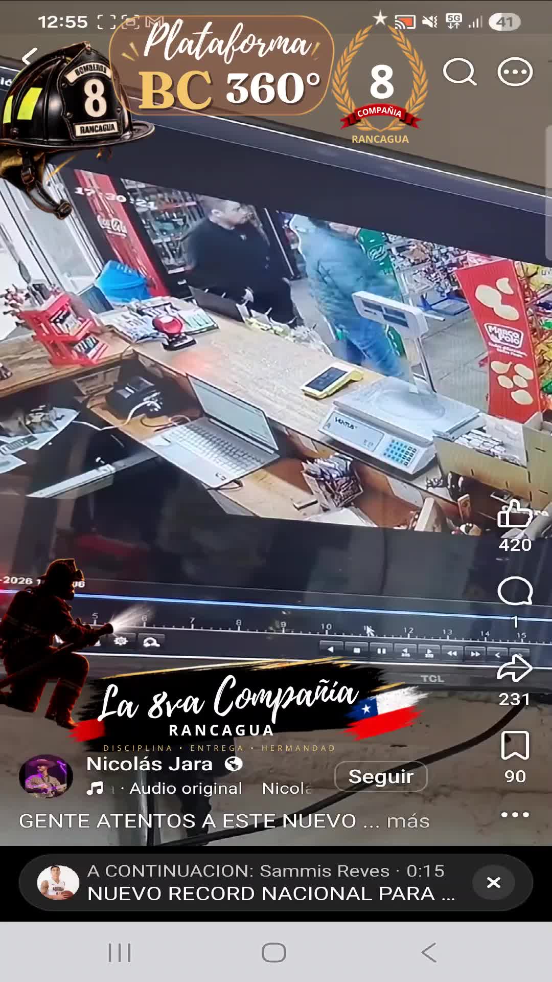 Miniatura del evento Bomberos 8va Compañía Rancagua