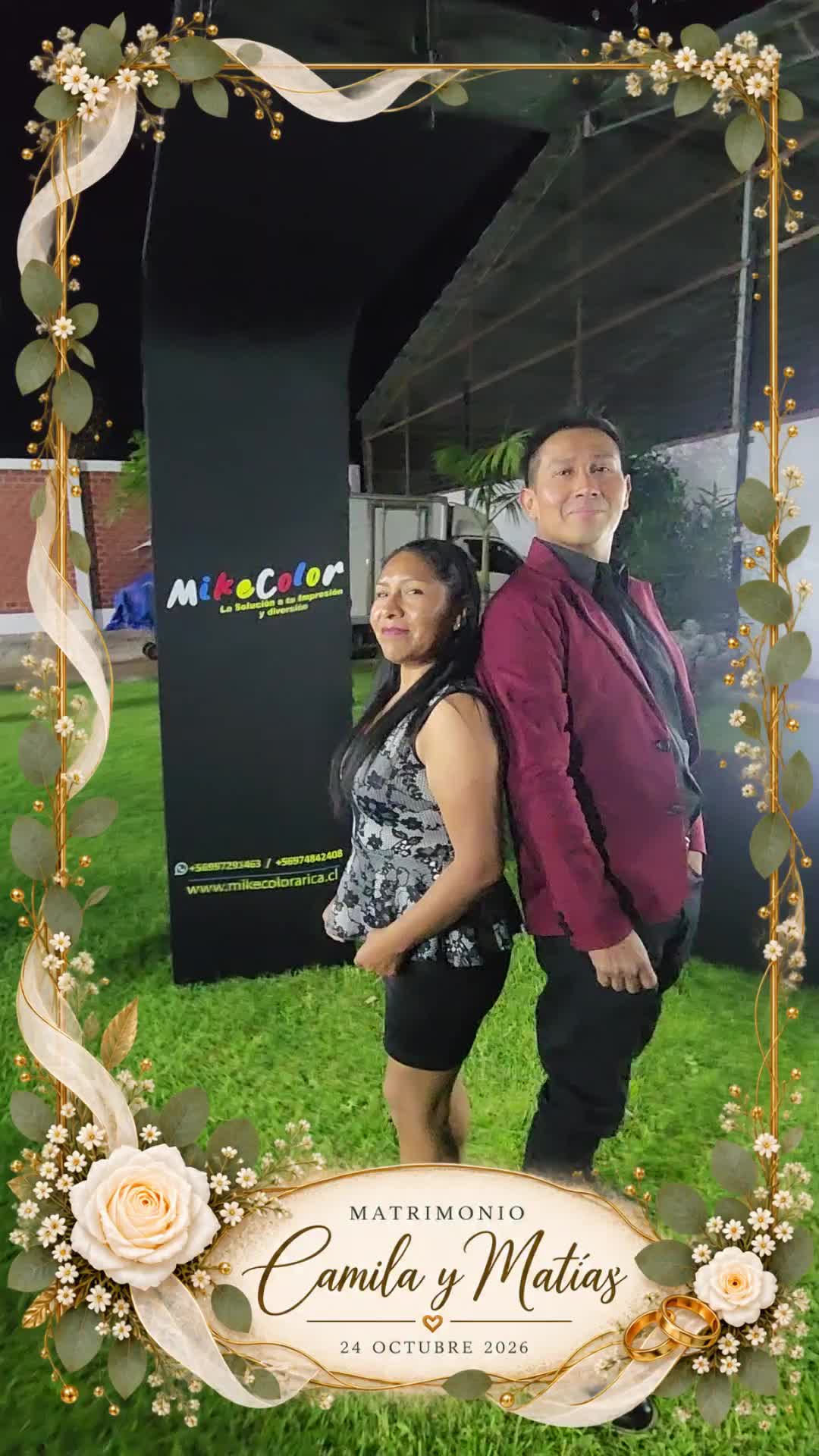 Video 360 del evento Camila y Matías